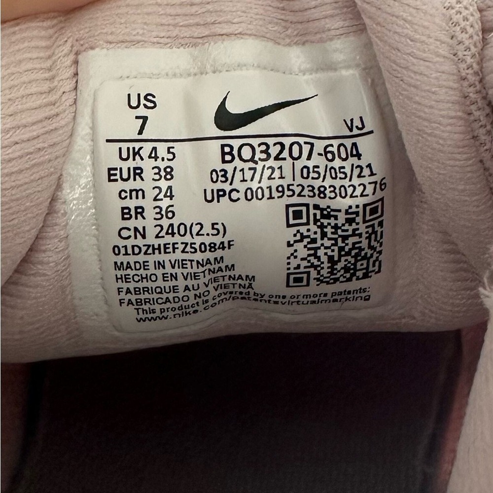 Nike Women's Revolution 5 Barely Rose Hydrogen Blue Shoes- size 7 - Picture 7 of 7